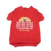 Home Coastal Pet | I'Ll Be Watching You Dog Tee Faded Red