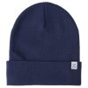 Women Life is Good Hats | Solid Cuff Beanie Darkest Blue