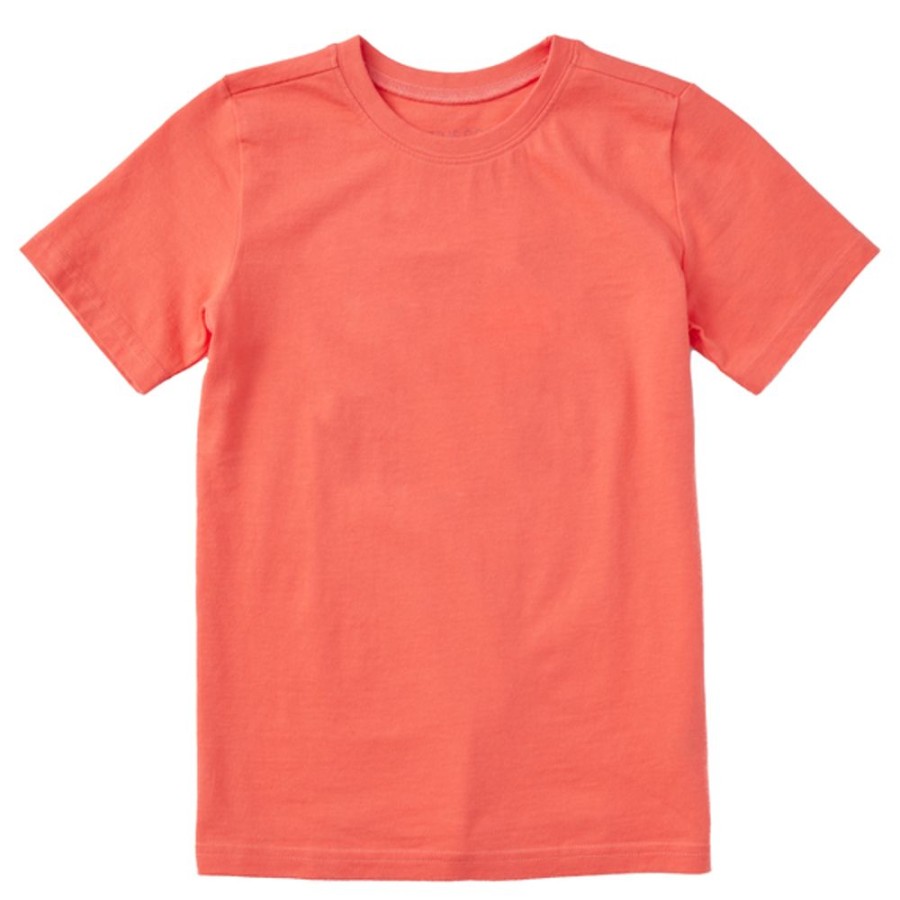 Kids Life is Good Solid Tees | Kids Solid Crusher Tee Mango Orange