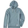 Men Life is Good Sweatshirts & Hoodies | Men'S Quirky Stacked Lig Simply True Fleece Hoodie Smoky Blue