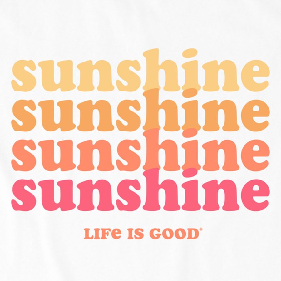 Kids Life is Good Graphic Tees | Kids Clean Sunshine Crusher Tee Cloud White