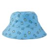 Men Life is Good Hats | Kids Peace Turtle Pattern Made In The Shade Bucket Hat Cool Blue