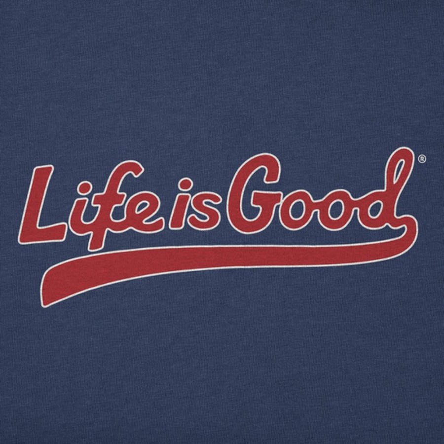 Men Life is Good Sweatshirts & Hoodies | Men'S Athletic Lig Ballyard Simply True Fleece Crew Darkest Blue