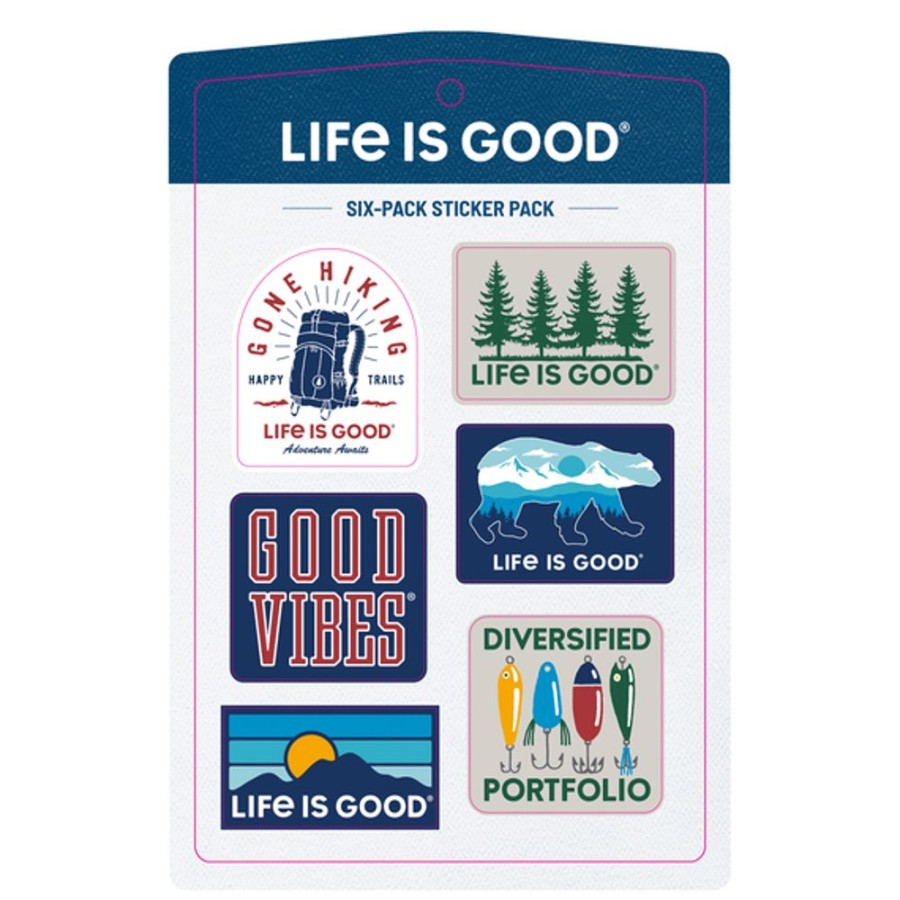 Home Life is Good Stickers & Magnets | Outdoor Six-Pack Sticker Pack Multi-Color