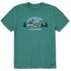 Men Life is Good Graphic Tees | Men'S Moose Mountain Vista Crusher Tee Spruce Green