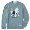 Men Life is Good Sweatshirts & Hoodies | Men'S Ruff Life Simply True Fleece Crew Smoky Blue