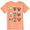 Kids Life is Good Graphic Tees | Kids Plenty Of Pups Crusher Tee Canyon Orange