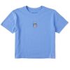 Women Life is Good Boxy Tees | Women'S Quirky Take Me Home Tonight Ufo Boxy Crusher Tee Cornflower Blue