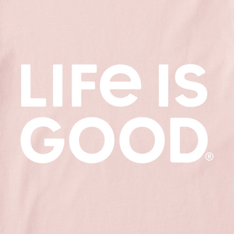 Women Life is Good Sweatshirts & Hoodies | Women'S Lig Wordmark Stack Crusher-Flex Tunic Himalayan Pink