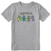 Kids Life is Good Graphic Tees | Kids Grateful Leprechauns Crusher Tee Heather Gray