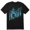 Men Life is Good Graphic Tees | Men'S Woodsy Downhiller Short Sleeve Tee Jet Black