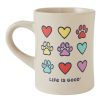 Home Life is Good Mugs | Hearts & Paws Diner Mug Bone