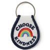 Women Life is Good Keychains | Choose Kindness Adventure Patch Keychain Cloud White