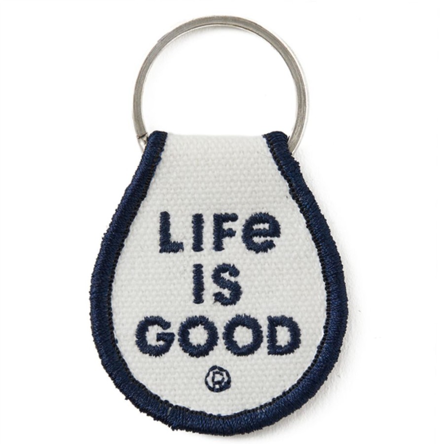 Women Life is Good Keychains | Choose Kindness Adventure Patch Keychain Cloud White