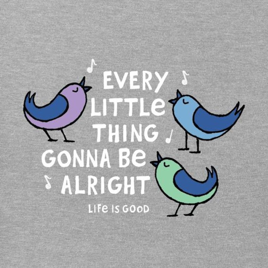 Women Life is Good Graphic Tees | Women'S Gonna Be Alright Crusher Tee Heather Gray