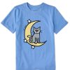 Kids Life is Good Graphic Tees | Kids Vintage Al Moon & Stars Crusher Tee Cornflower Blue