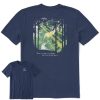 Men Life is Good Graphic Tees | Men'S Shadow Light Gets In Hike Crusher Tee Darkest Blue