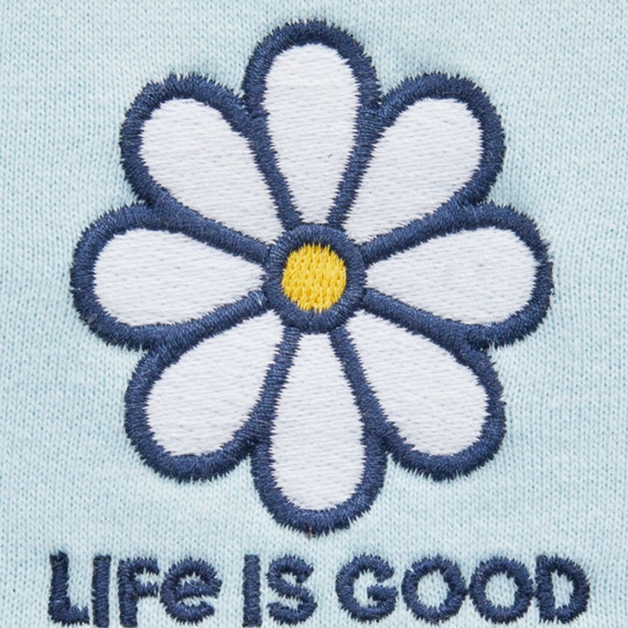 Women Life is Good Sweatshirts & Hoodies | Women'S Lig Daisy Simply True Zip Fleece Hoodie Beach Blue