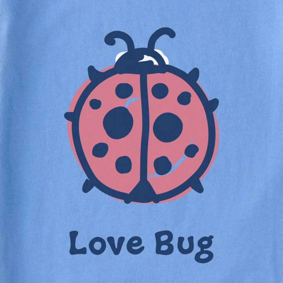 Kids Life is Good | Baby Love Bug Ladybug Crusher Bodysuit Cornflower Blue