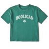 Women Life is Good Graphic Tees | Women'S Clean Hooligan Clover Boxy Crusher Tee Spruce Green