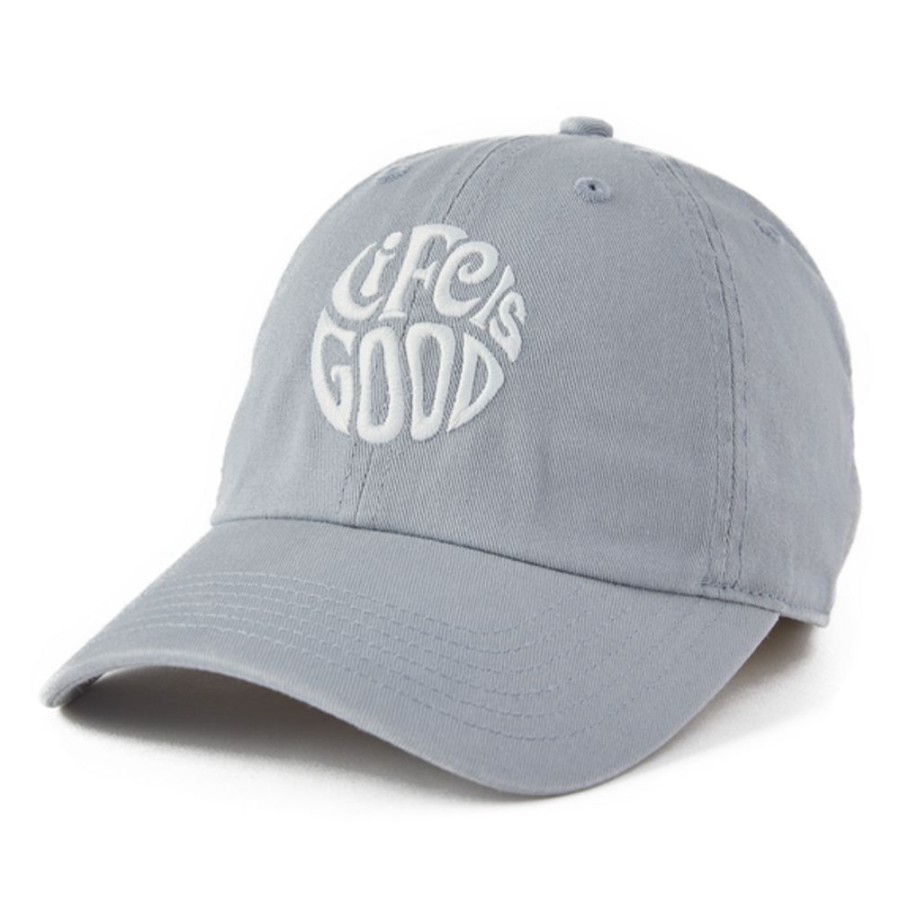 Women Life is Good Hats | Lig Groovy Circle Chill Cap Stone Blue