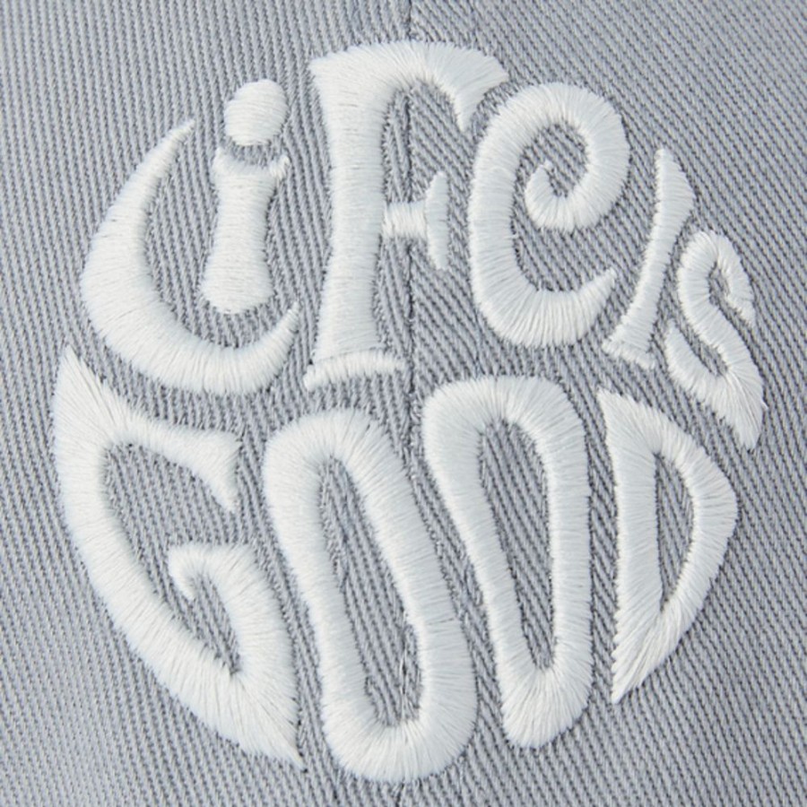 Women Life is Good Hats | Lig Groovy Circle Chill Cap Stone Blue