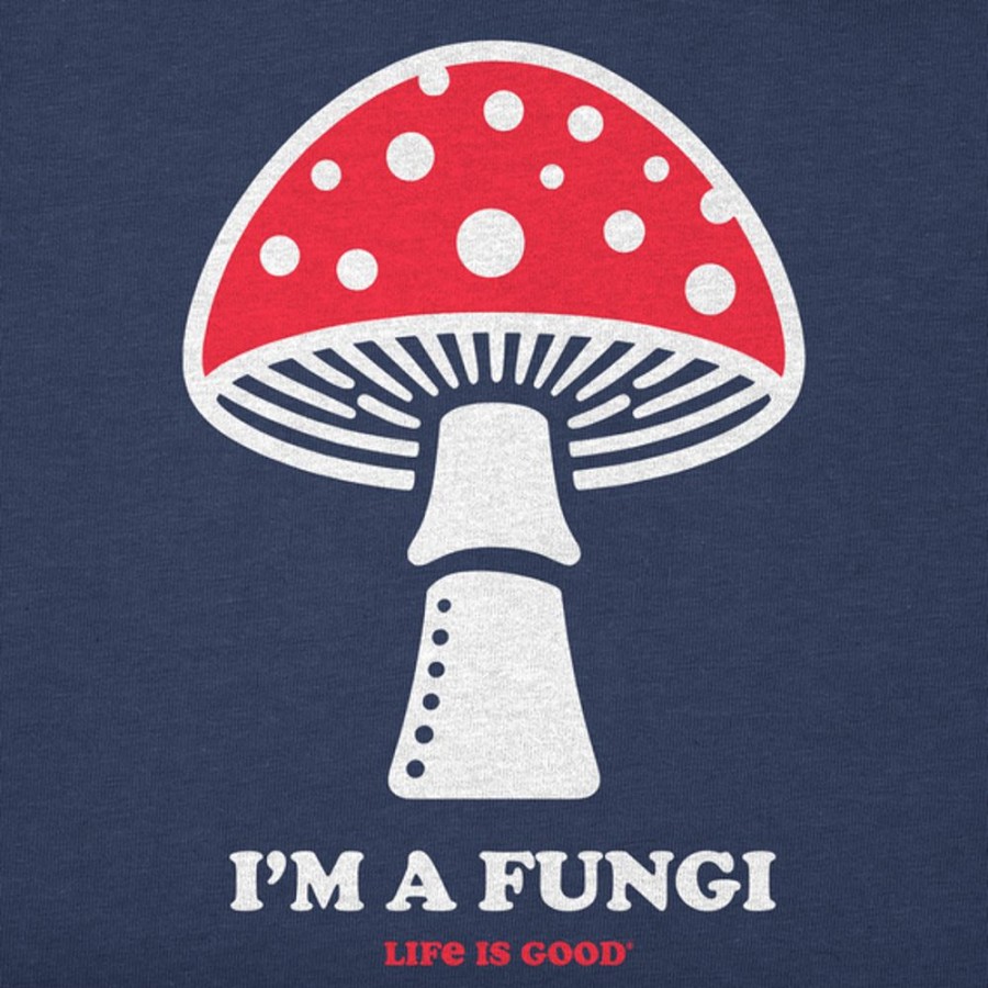 Kids Life is Good Graphic Tees | Kids Clean I'M A Fungi Crusher Tee Darkest Blue