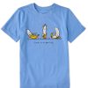 Kids Life is Good Graphic Tees | Kids Shady Yoga Is A-Peeling Crusher Tee Cornflower Blue