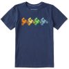 Kids Life is Good Graphic Tees | Kids Clean Dirtbikes Crusher Tee Darkest Blue