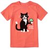 Kids Life is Good Graphic Tees | Kids Clean Stay Cool Tuxedo Al Crusher Tee Mango Orange