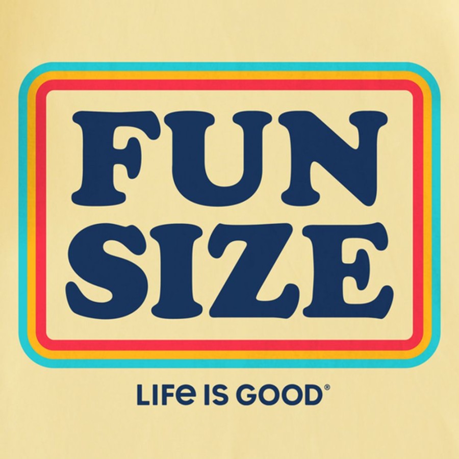 Kids Life is Good Graphic Tees | Kids Clean Fun Size Crusher Tee Sandy Yellow