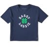 Women Life is Good Boxy Tees | Women'S Sassy Lassie Boxy Crusher Tee Darkest Blue