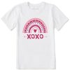 Kids Life is Good Graphic Tees | Kids Naive Xoxo Rainbow Crusher Tee Cloud White