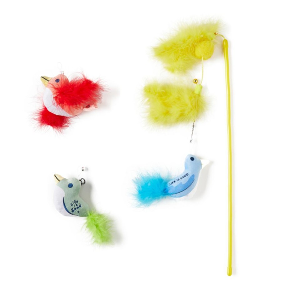 Home Mason Pet Toys | Bird Teaser Wand Cat Toy Multi-Color