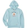 Women Life is Good Sweatshirts & Hoodies | Women'S Sea Lion Simply True Fleece Hoodie Beach Blue