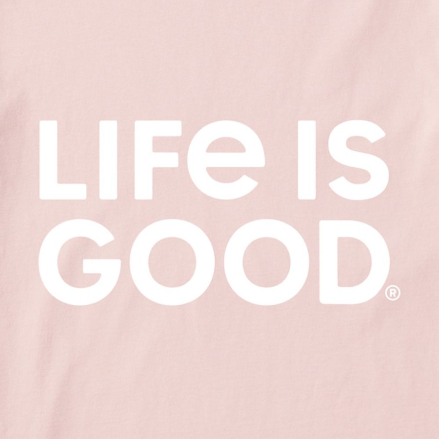 Women Life is Good Crusher-Flex Apparel | Women'S Lig Wordmark Stack Crusher-Flex Tunic Himalayan Pink