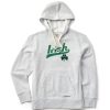 Women Life is Good Sweatshirts & Hoodies | Women'S Clean Ballyard Irish Clover Simply True Fleece Hoodie Light Heather Gray