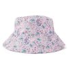 Women Life is Good Hats | Kids Botanical Butterfly Pattern Made In The Shade Bucket Hat Seashell Pink