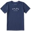 Kids Life is Good Graphic Tees | Kids Vintage Lucky Stars Crusher Tee Darkest Blue