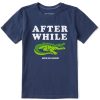 Kids Life is Good Graphic Tees | Kids Clean After While Crocodile Crusher Tee Darkest Blue