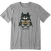 Men Life is Good Graphic Tees | Men'S Vintage Catman Al Crusher Tee Heather Gray