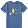 Kids Life is Good Graphic Tees | Kids Vintage Spectacolar Day Frog Crusher Tee Vintage Blue