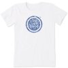 Women Life is Good Graphic Tees | Women'S Fine Daisy Coin Short Sleeve Tee Cloud White