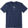 Men Life is Good Graphic Tees | Men'S Vintage South Carolina Flag Short Sleeve Tee Darkest Blue