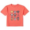 Women Life is Good Boxy Tees | Women'S Cute Dogs Boxy Crusher Tee Mango Orange