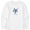 Kids Life is Good Graphic Tees | Kids Jake Slap Shot Long Sleeve Crusher Tee Cloud White