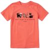 Kids Life is Good Graphic Tees | Kids Vintage Don'T Forget To Be Awesome Al'S Crusher Tee Mango Orange