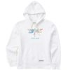 Women Life is Good Sweatshirts & Hoodies | Women'S Tie Dye Watercolor Dragonfly Simply True Fleece Hoodie Cloud White