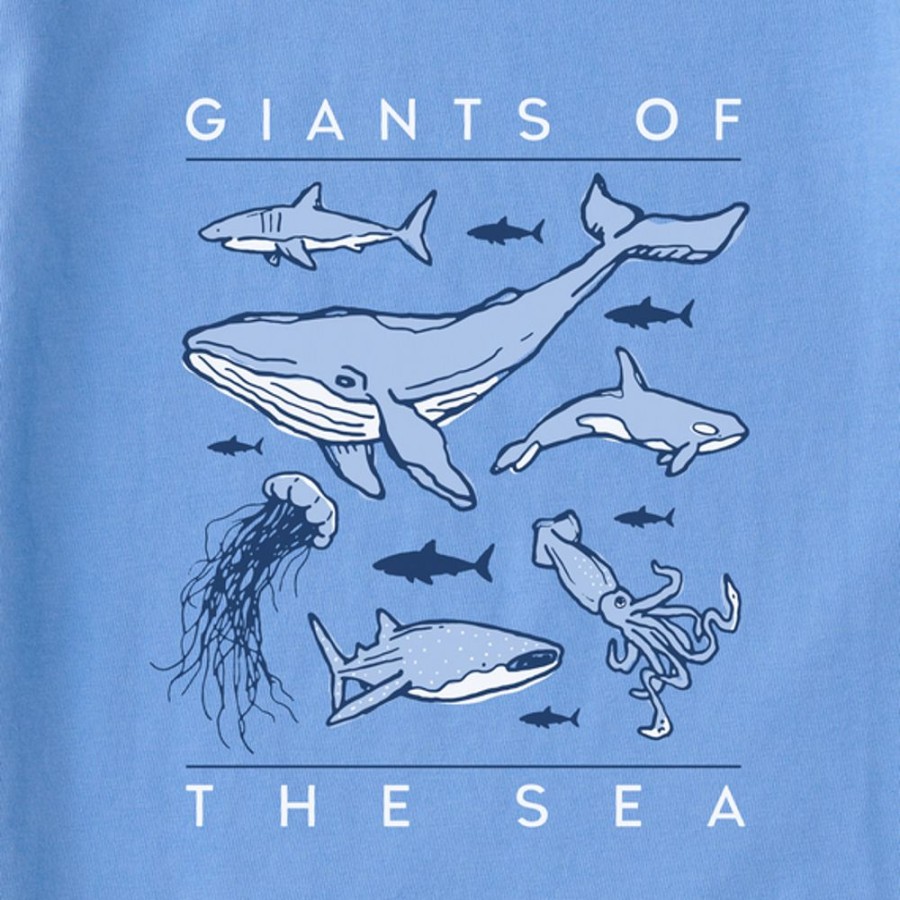 Kids Life is Good Graphic Tees | Kids Realaxed Giants Of The Sea Crusher Tee Cornflower Blue