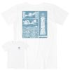 Women Life is Good Graphic Tees | Women'S Keep It Salty Woodblock Short Sleeve Tee Cloud White